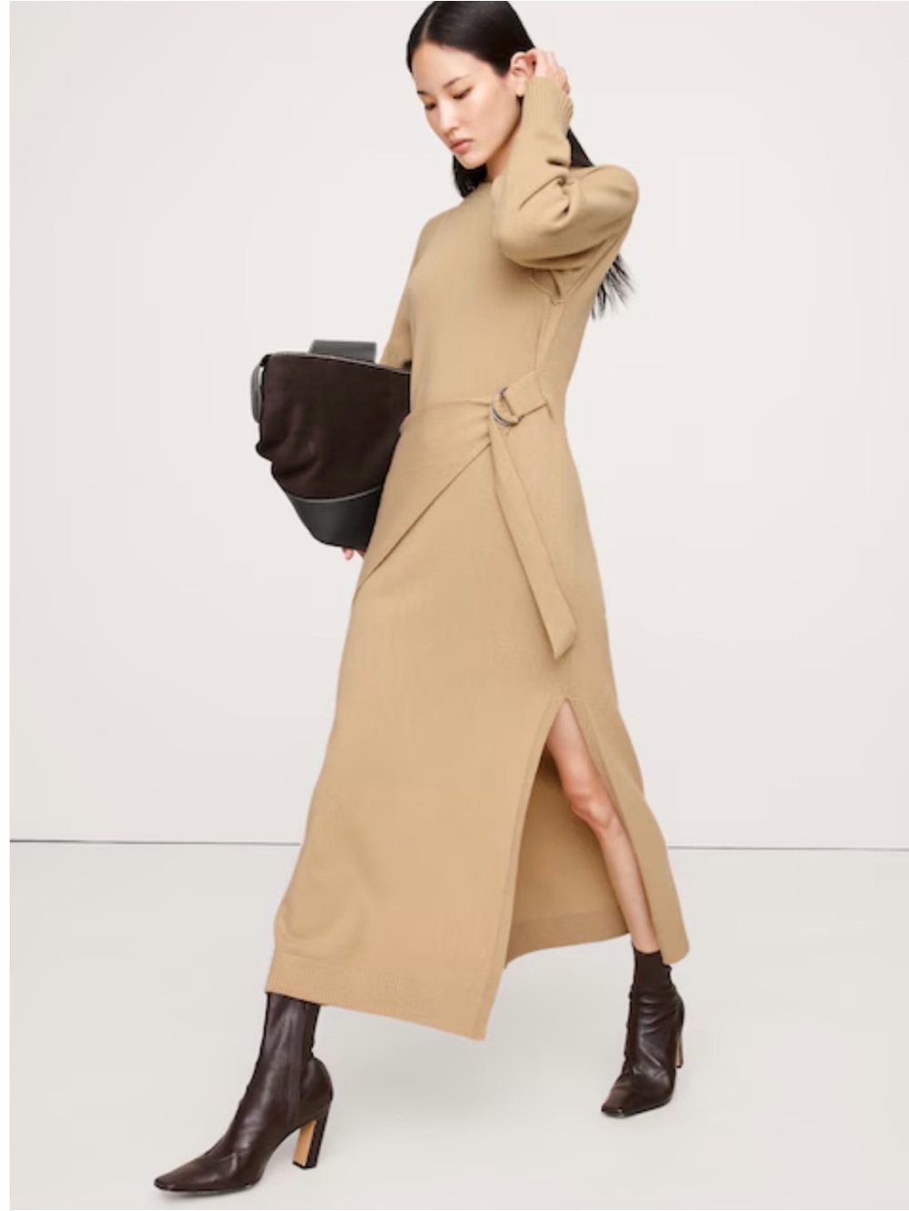 Banana Republic Wool blend Sweater Dress long sleeve S NWT